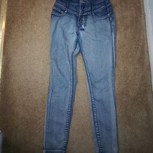 Stretch Denim High Waist Jeans
